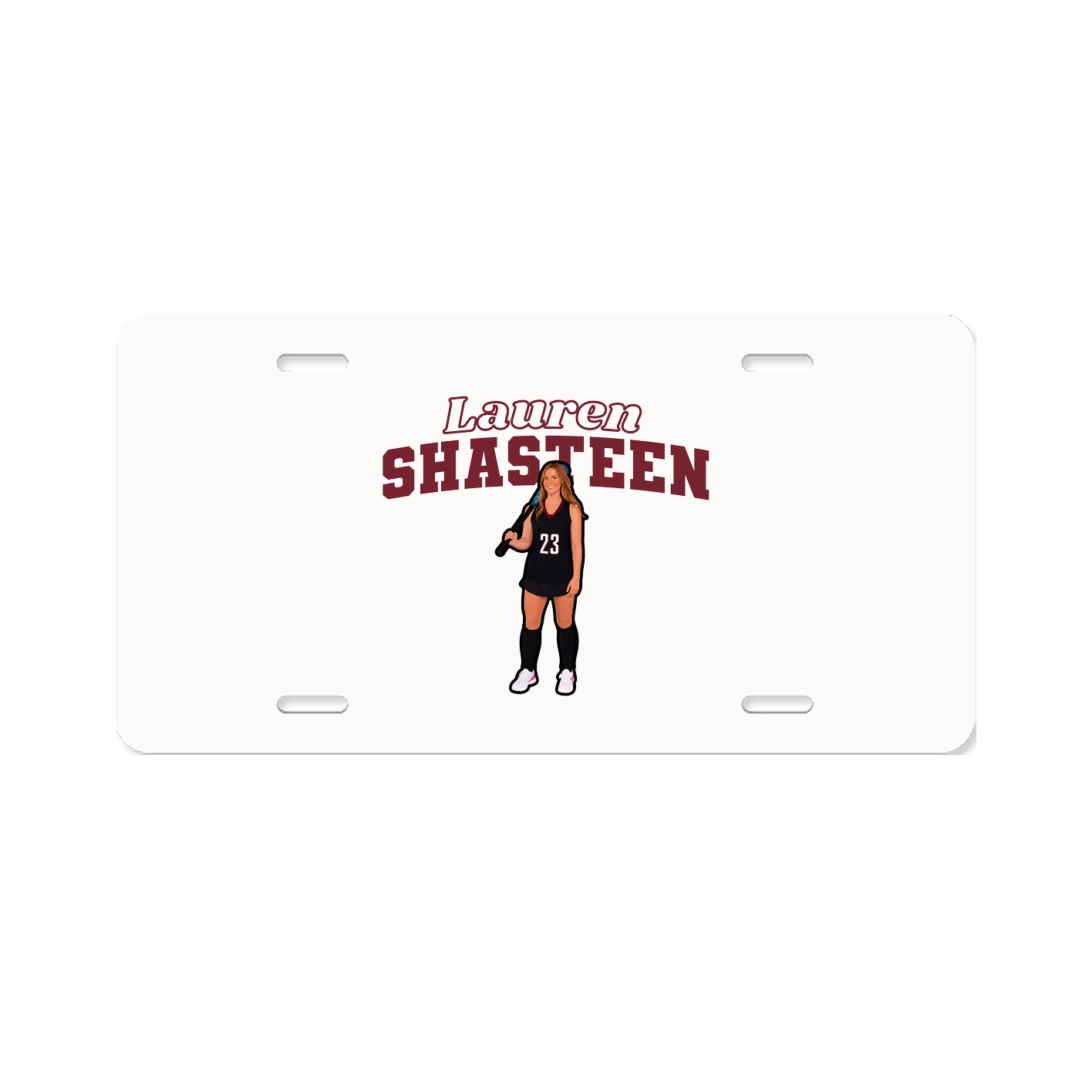 License Plate — Name Arch in Classic