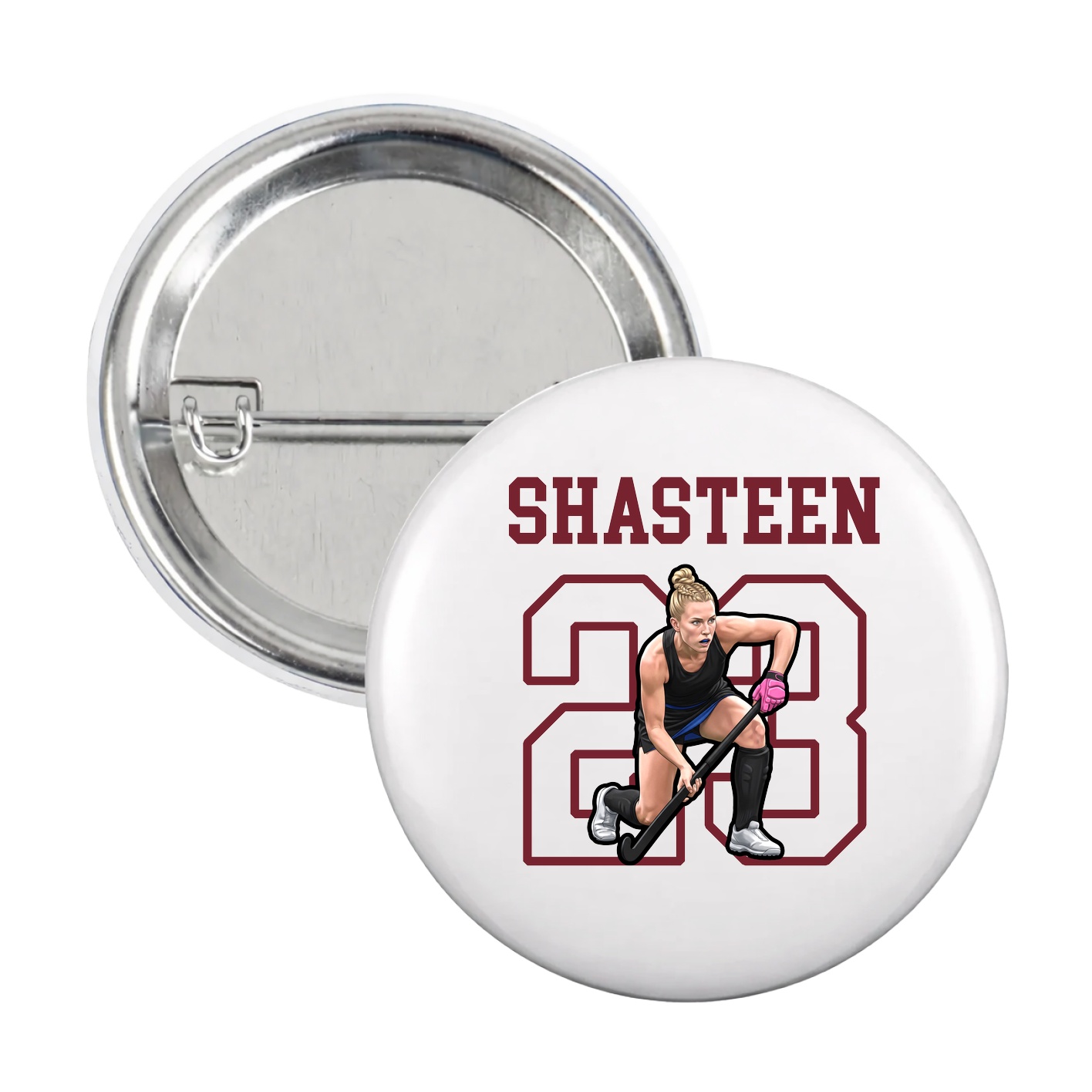 Game Day Button — Shirsey in White