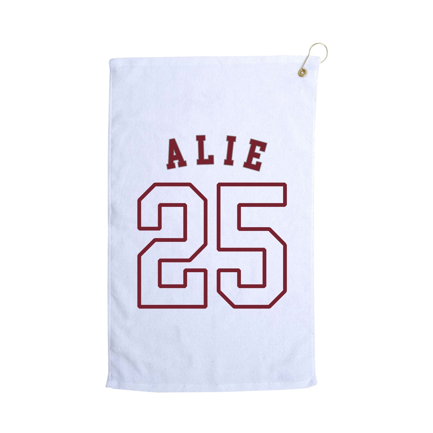 Golf Towel — Shirsey Arch in White