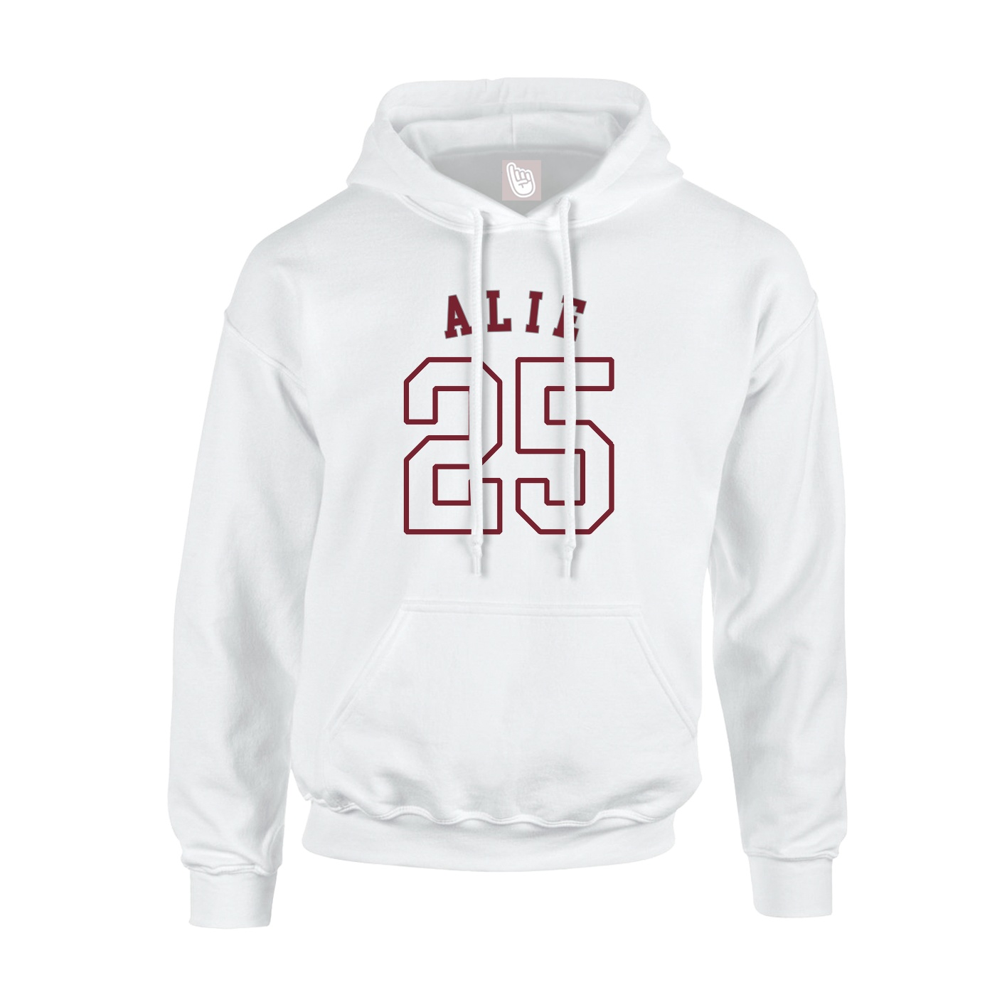 Hoodie — Shirsey Arch in White