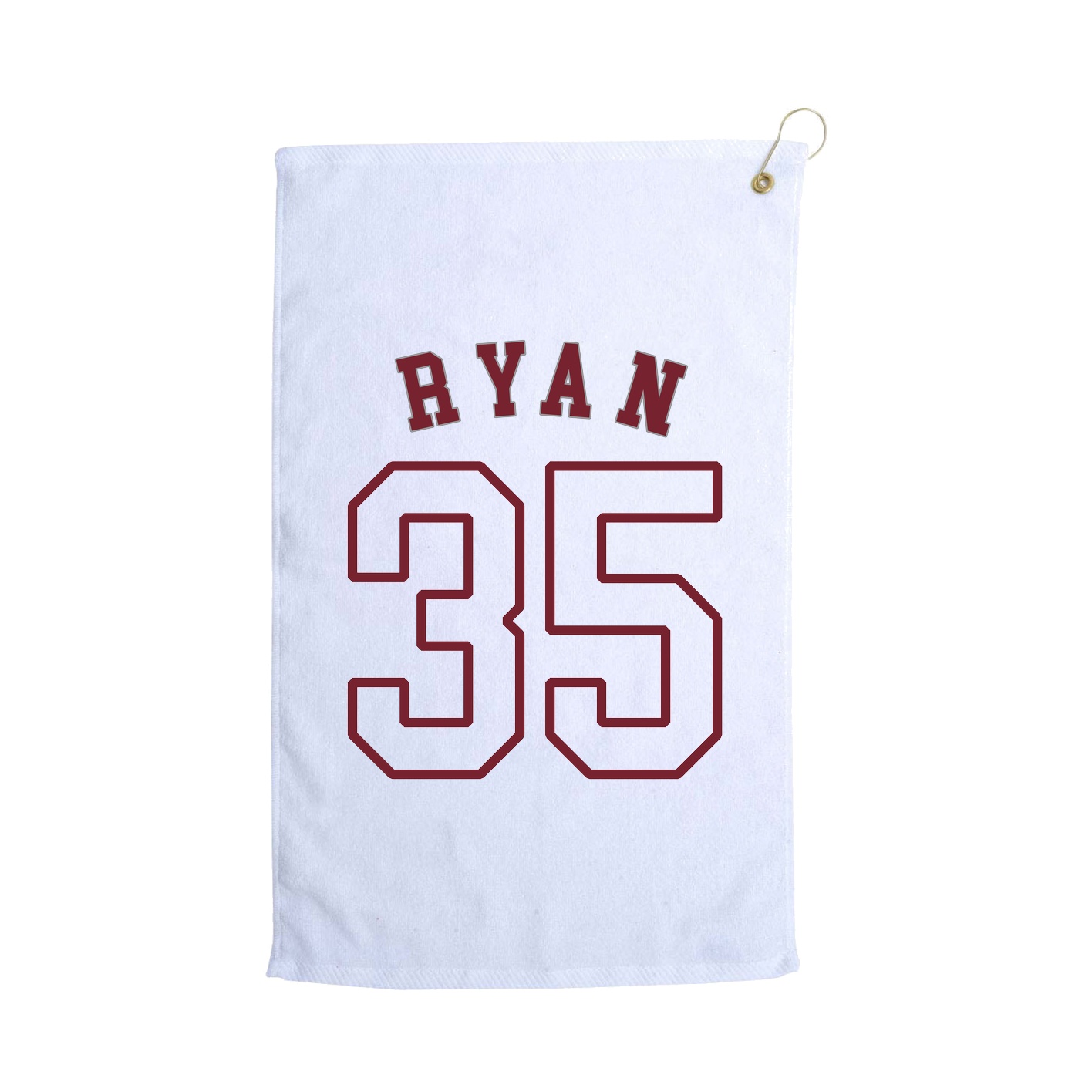 Golf Towel — Shirsey Arch in White