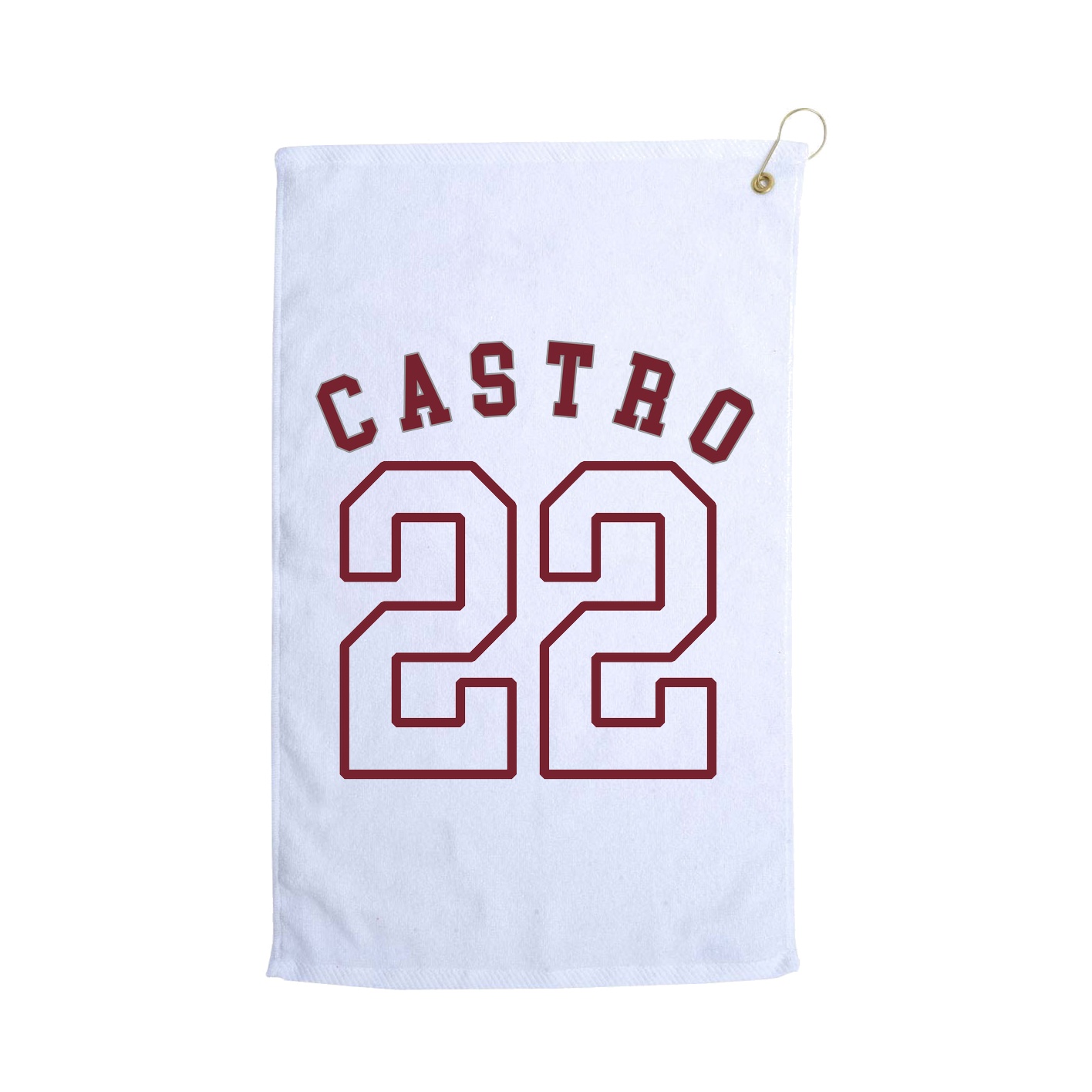 Golf Towel — Shirsey Arch in White