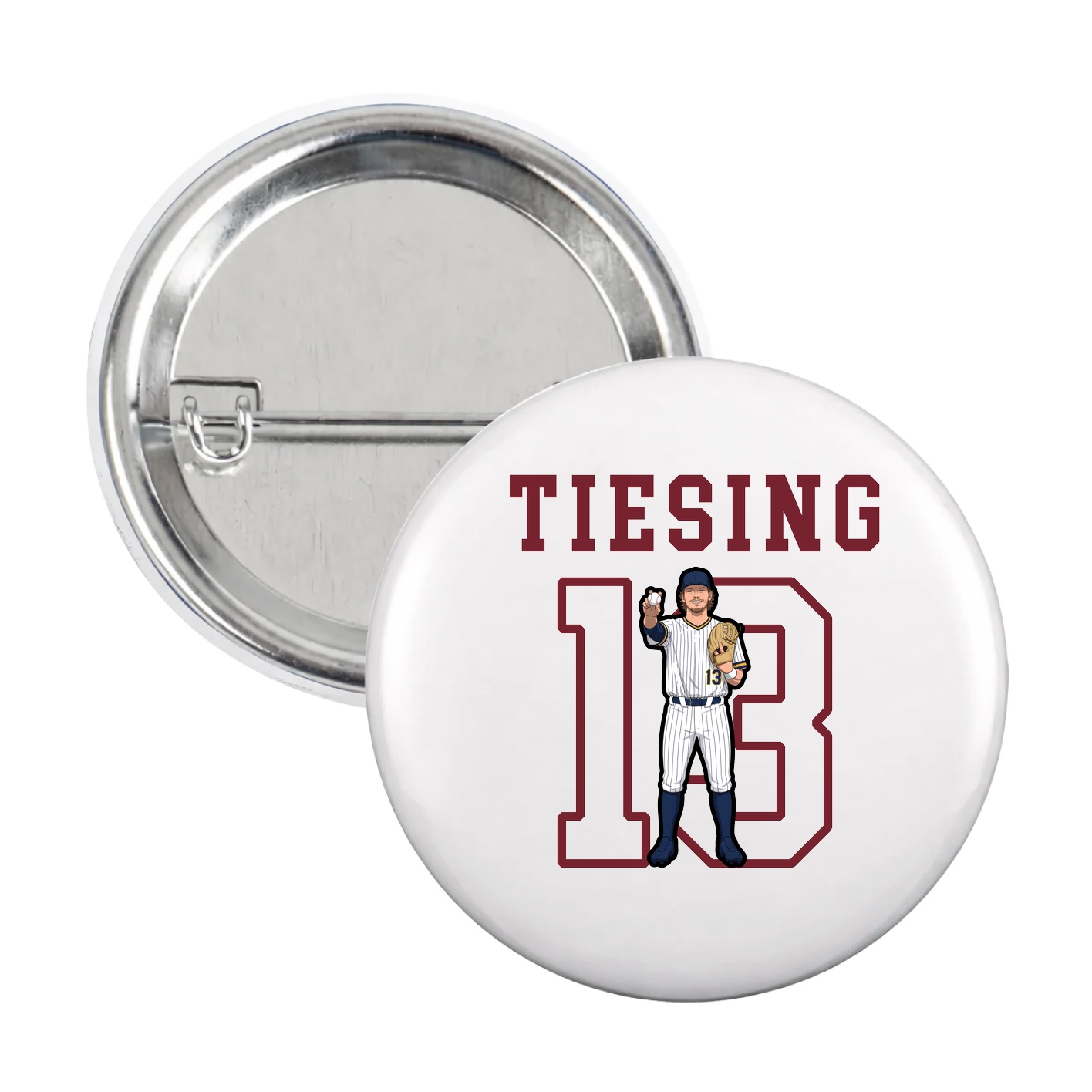Game Day Button — Shirsey in White