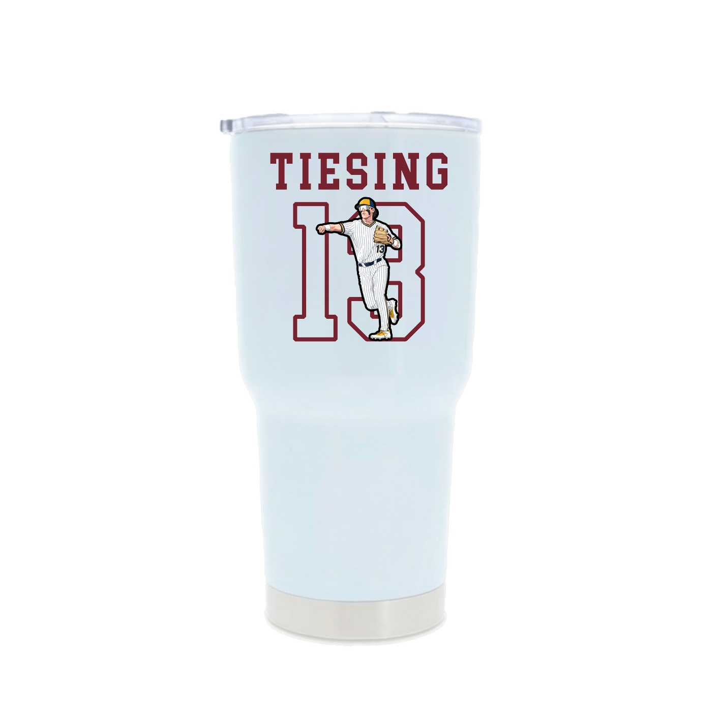 30oz Stainless Steel Tumbler — Shirsey in White