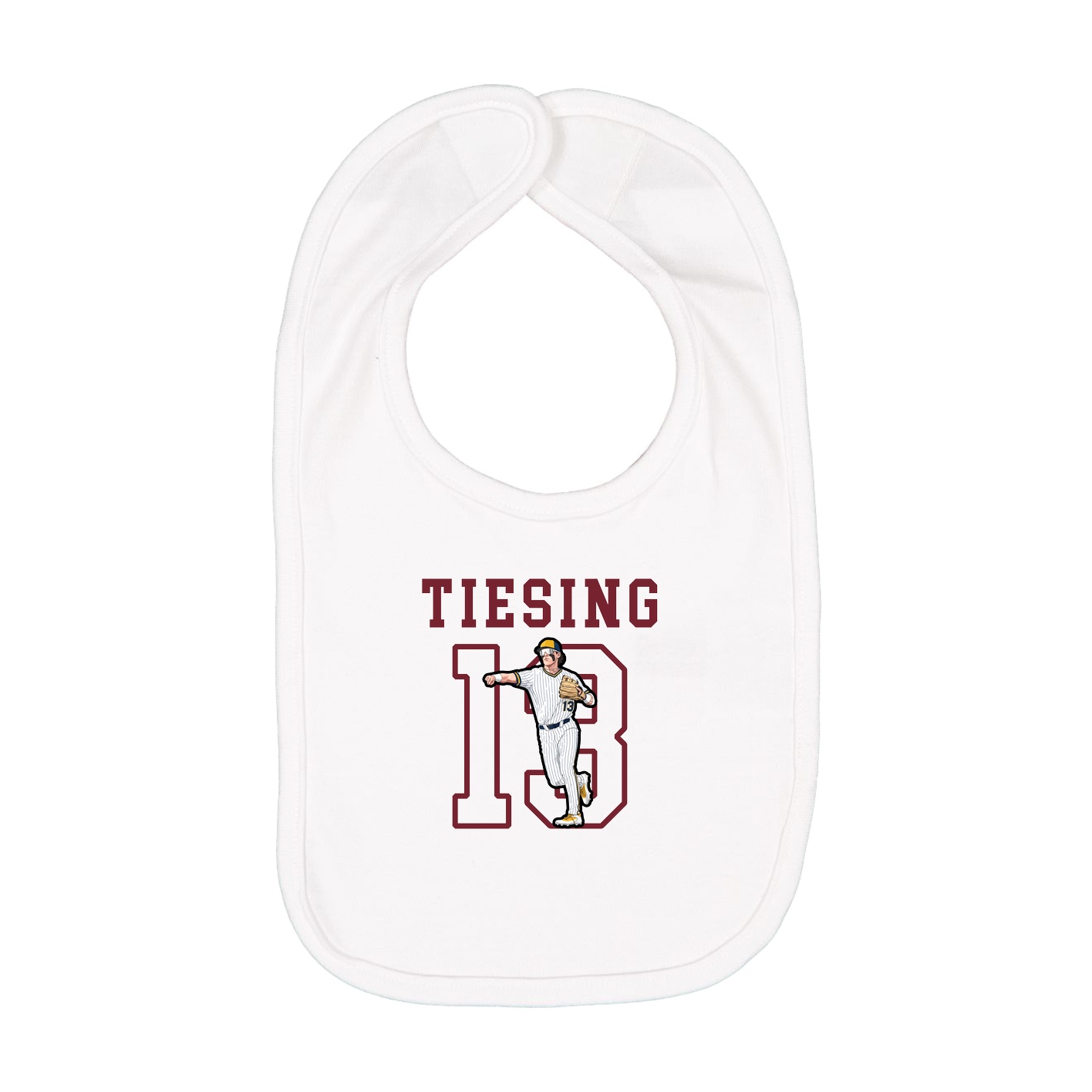 Infant Bib — Shirsey in White