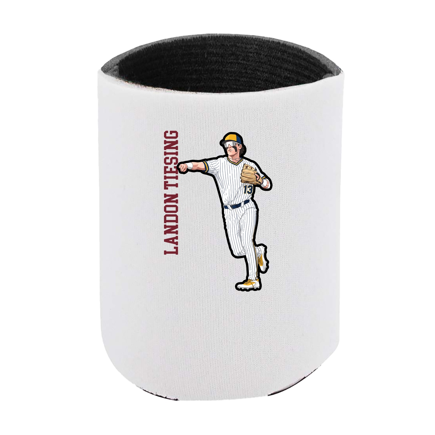Can Holder — Name Vertical in White