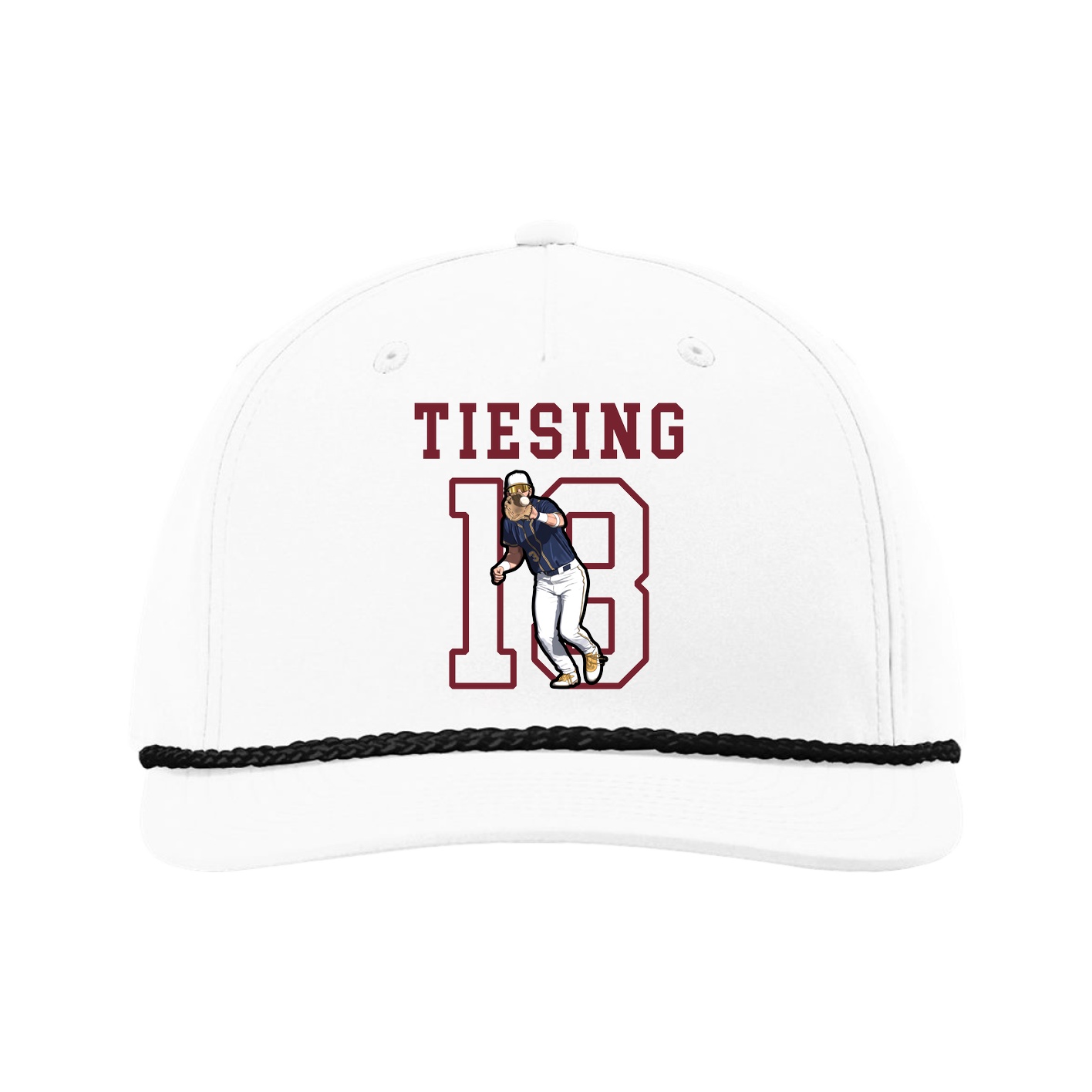 Five-Panel Classic Rope Cap — Shirsey in White