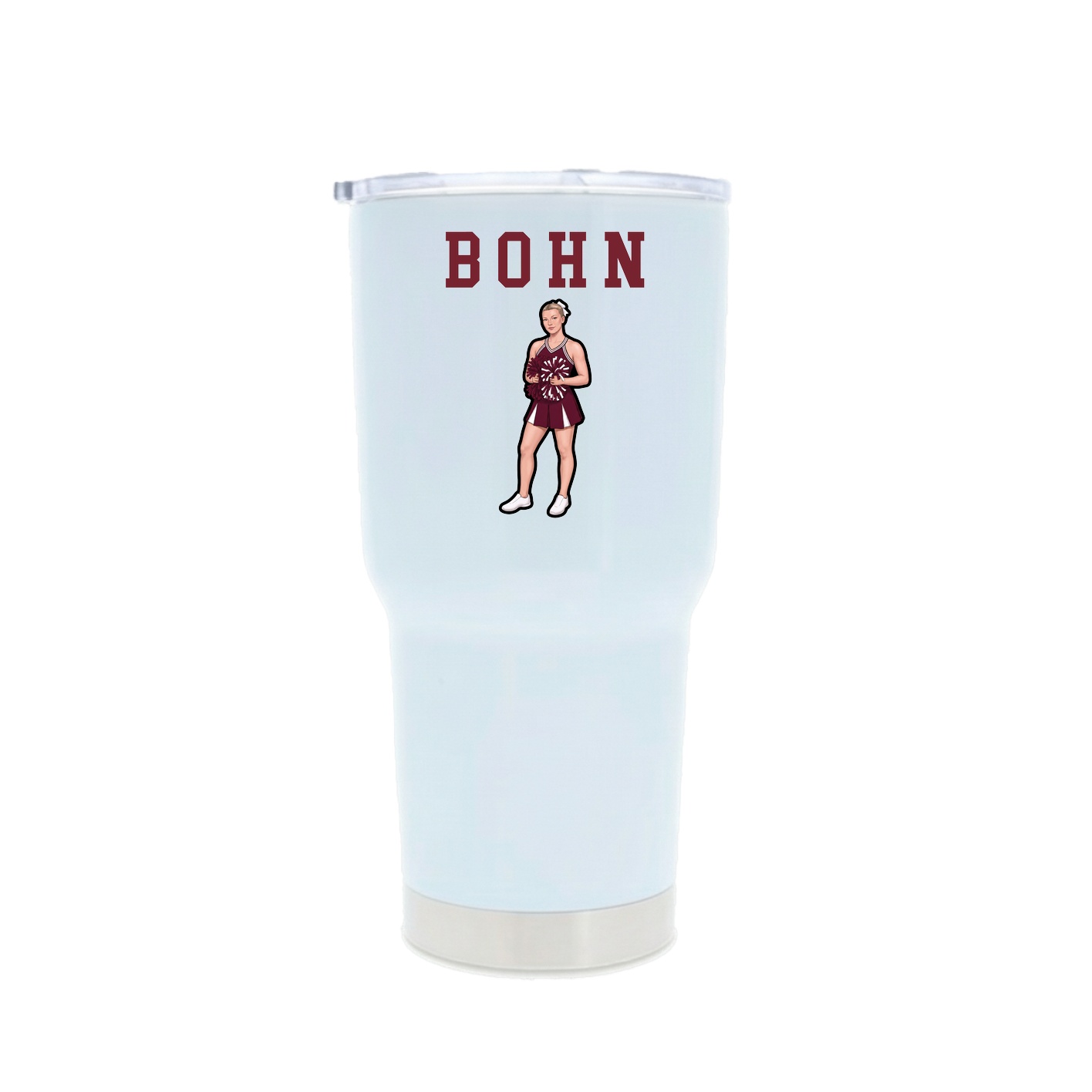 30oz Stainless Steel Tumbler — Shirsey in White