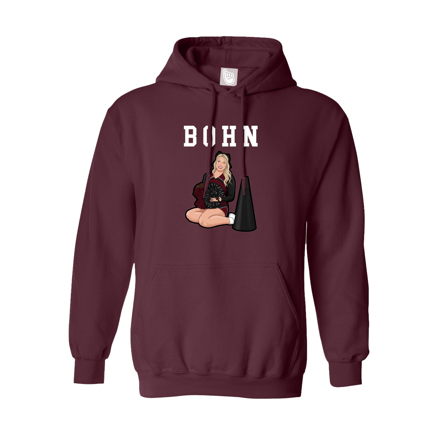 Hoodie — Shirsey in Maroon