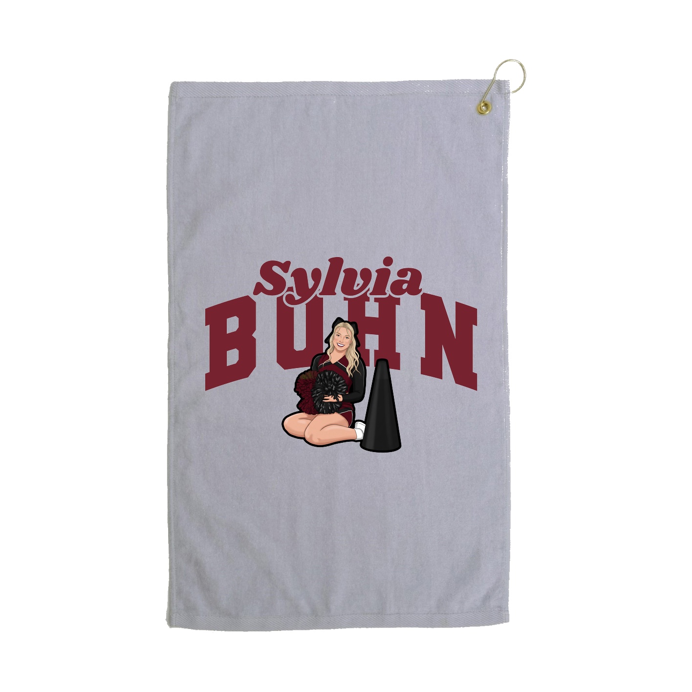 Golf Towel — Signature Arch in Grey