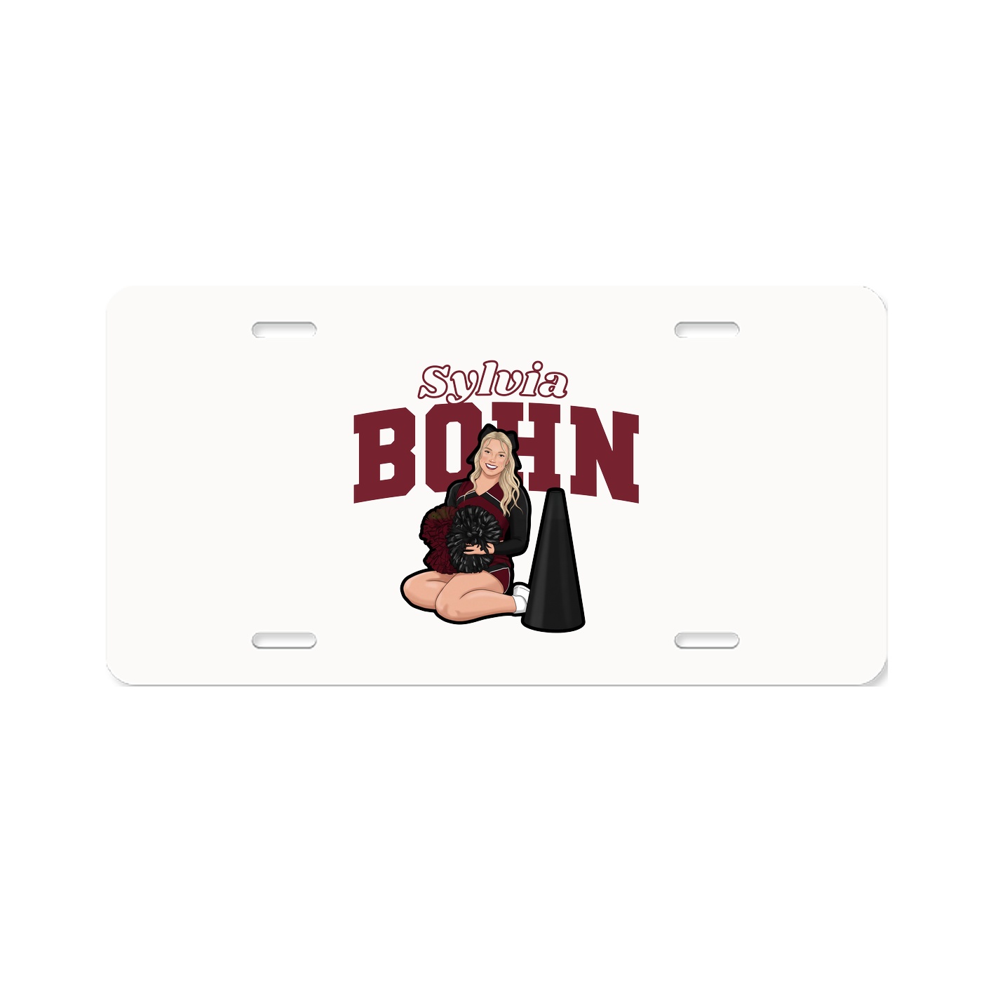 License Plate — Name Arch in Classic