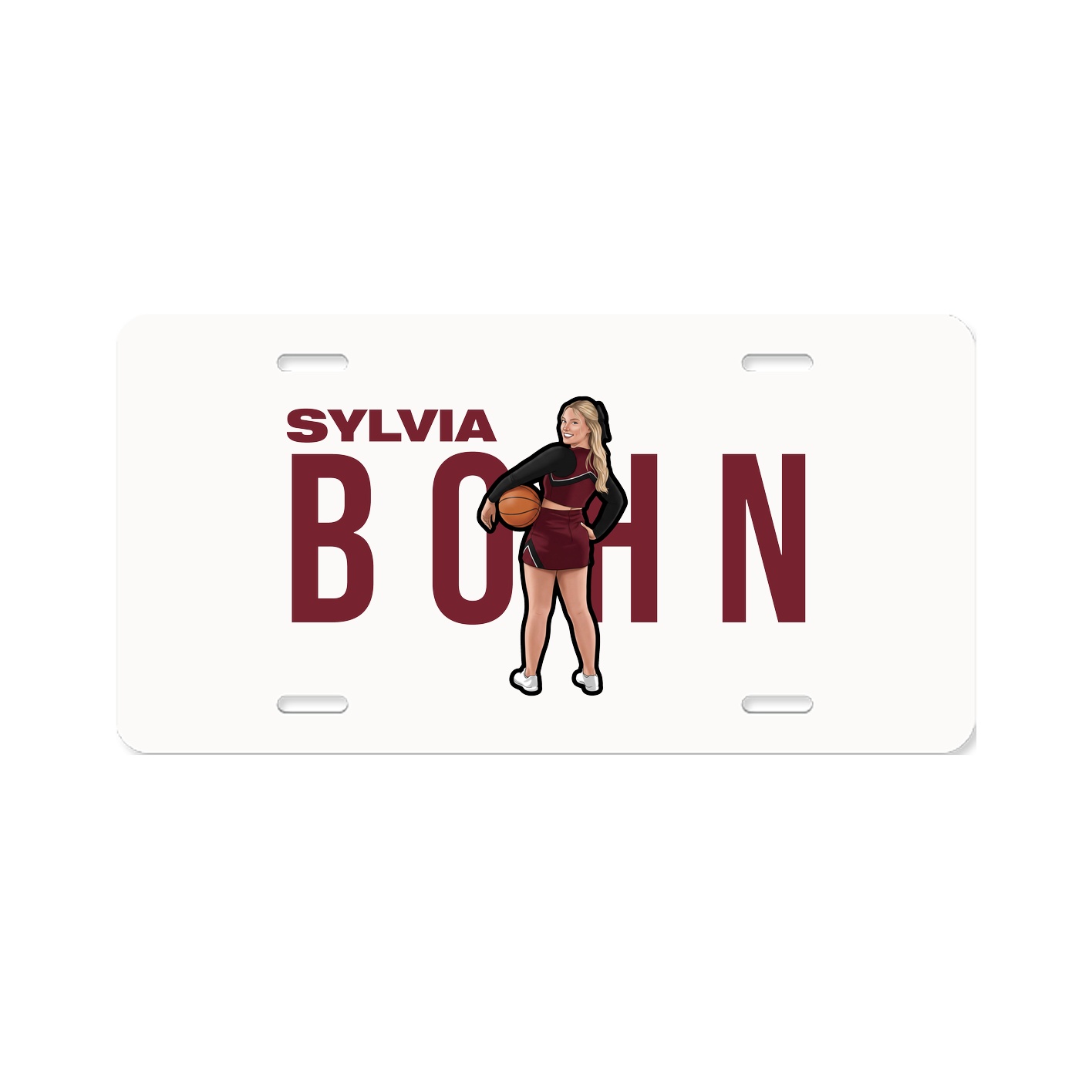 License Plate — Player Name in Classic