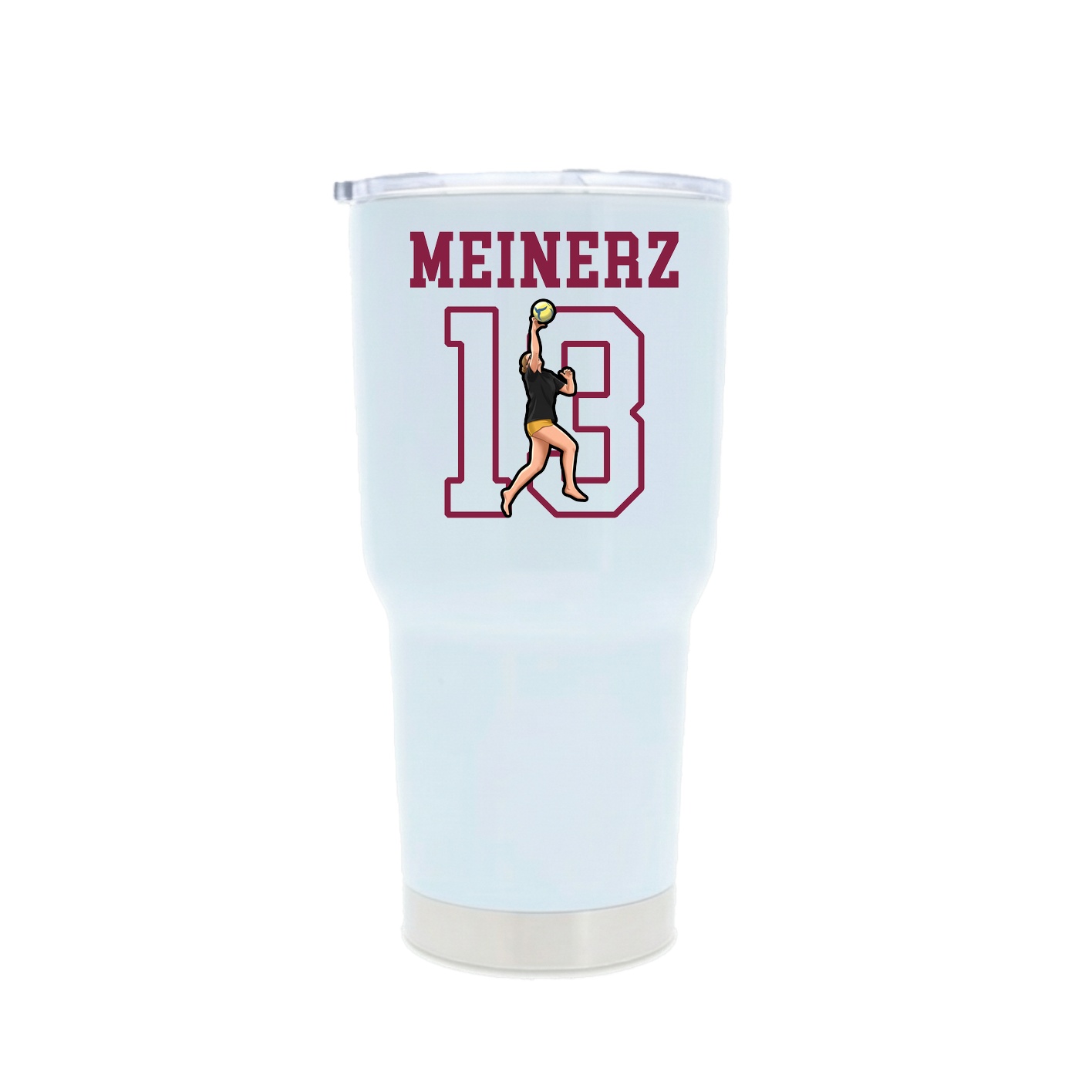 30oz Stainless Steel Tumbler — Shirsey in White