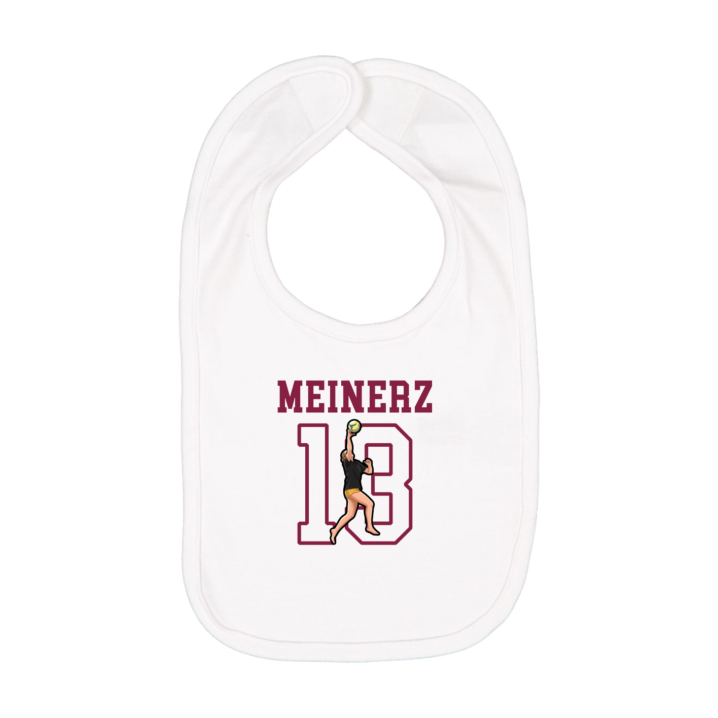 Infant Bib — Shirsey in White