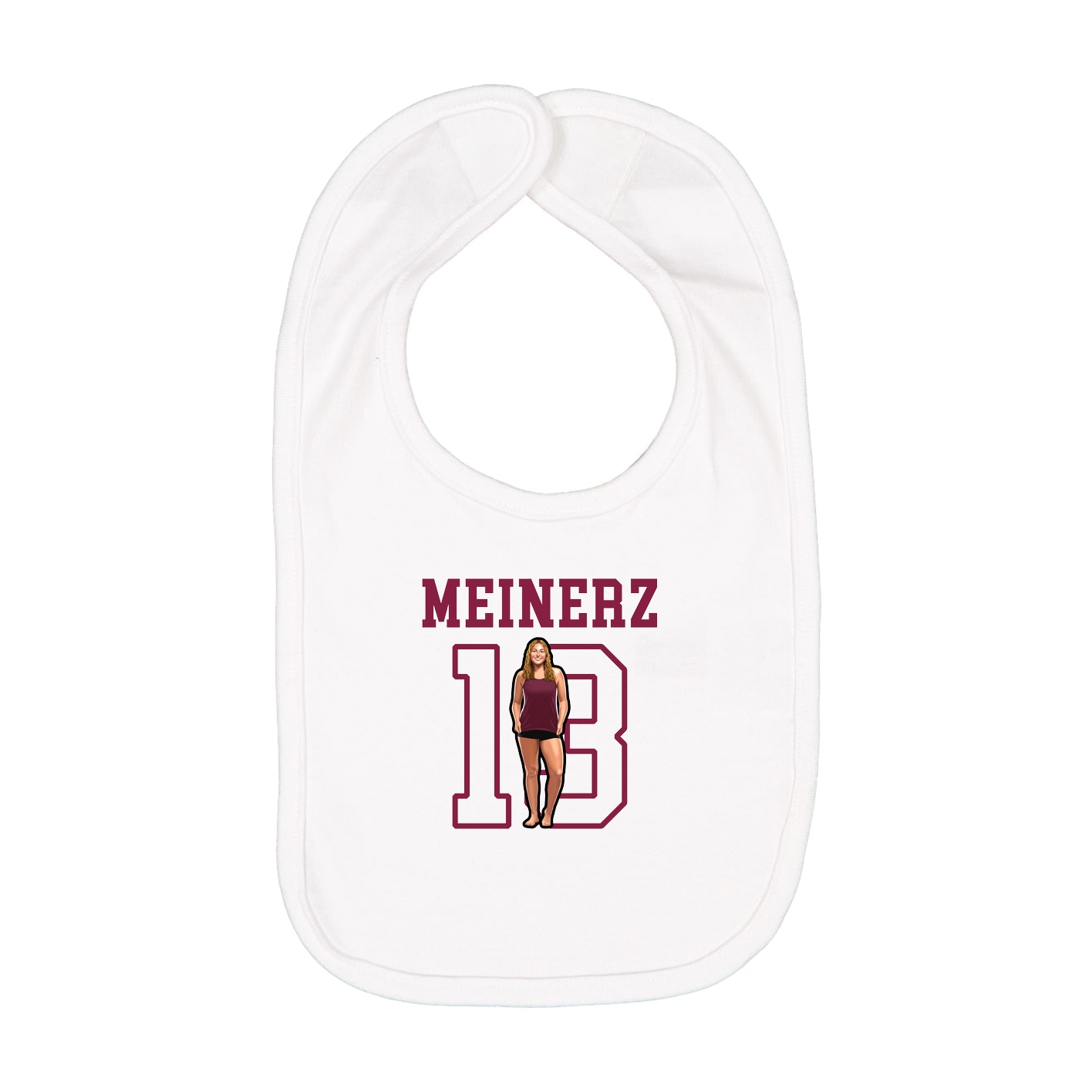 Infant Bib — Shirsey in White
