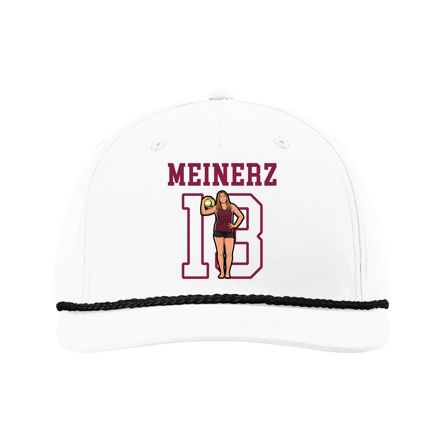 Five-Panel Classic Rope Cap — Shirsey in White