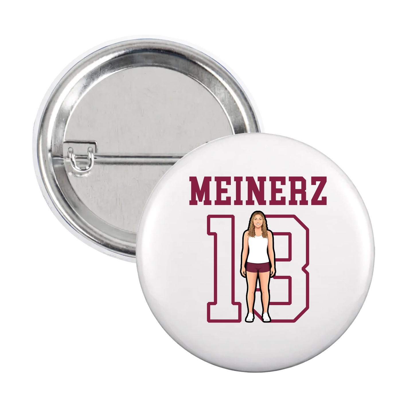 Game Day Button — Shirsey in White