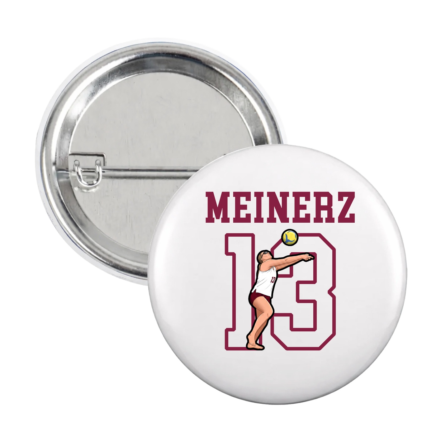 Game Day Button — Shirsey in White