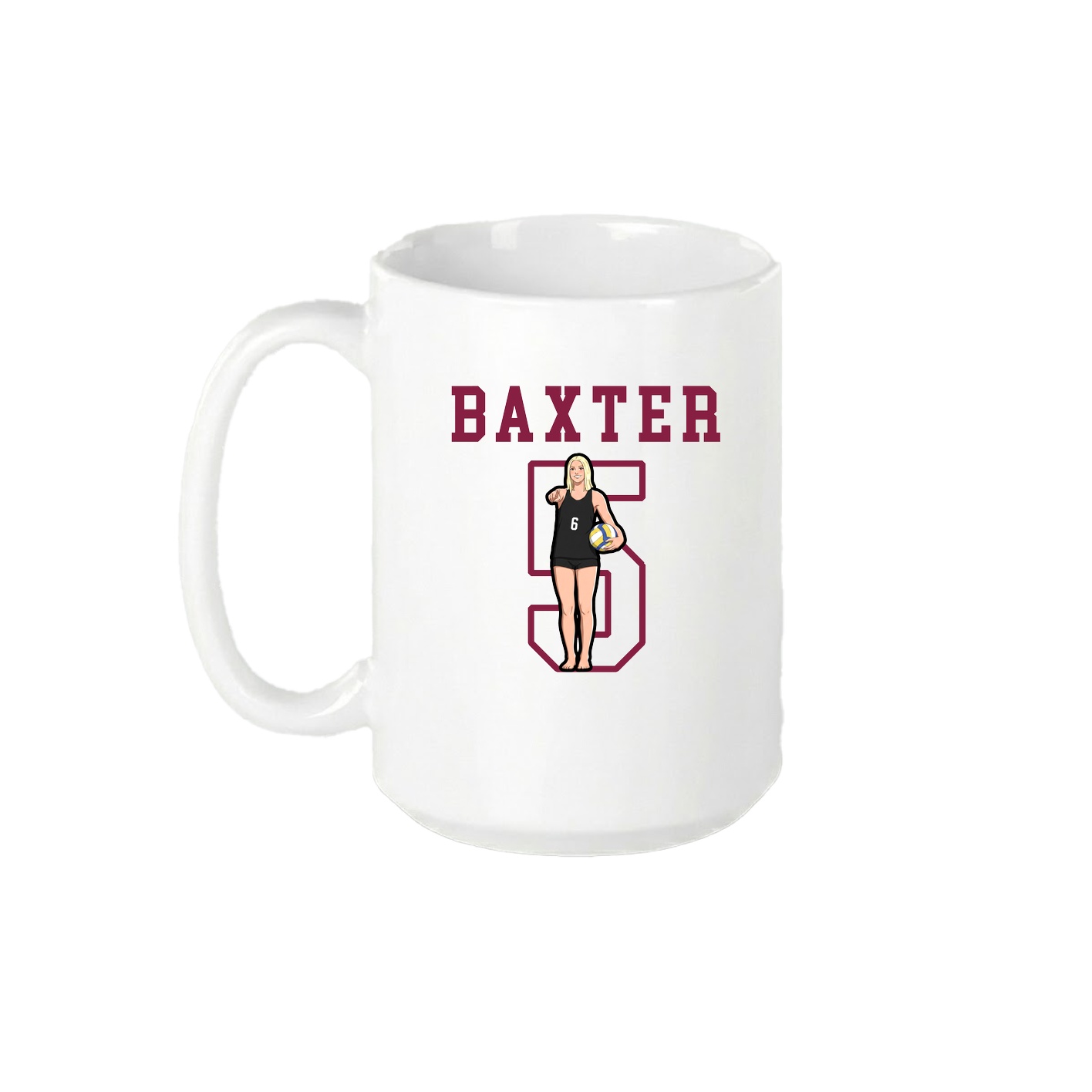 15oz Coffee Mug — Shirsey in White