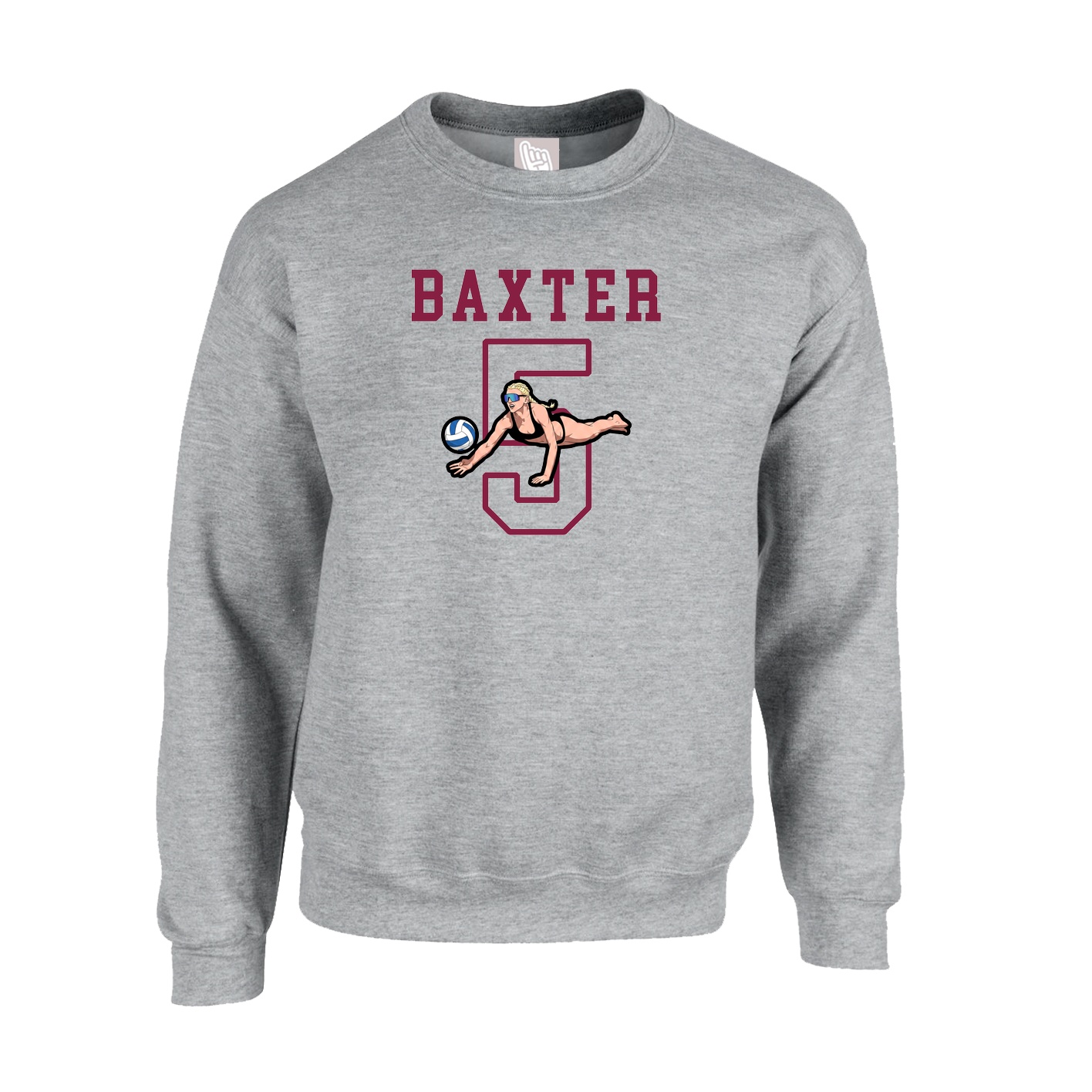 Fleece Crew — Shirsey in Grey