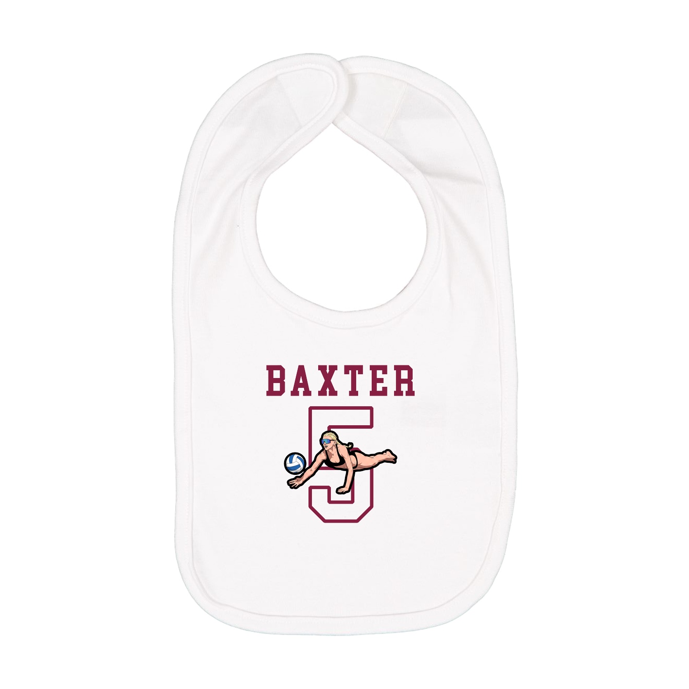 Infant Bib — Shirsey in White