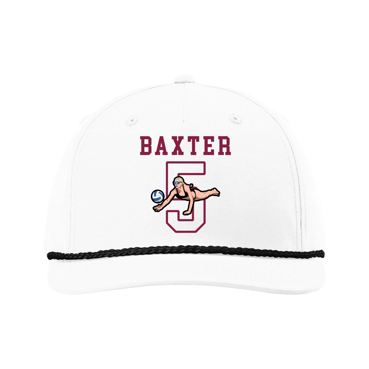 Five-Panel Classic Rope Cap — Shirsey in White