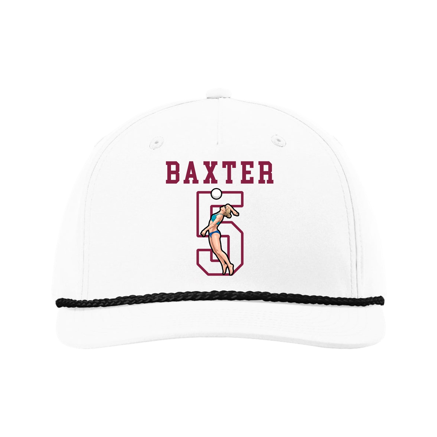 Five-Panel Classic Rope Cap — Shirsey in White