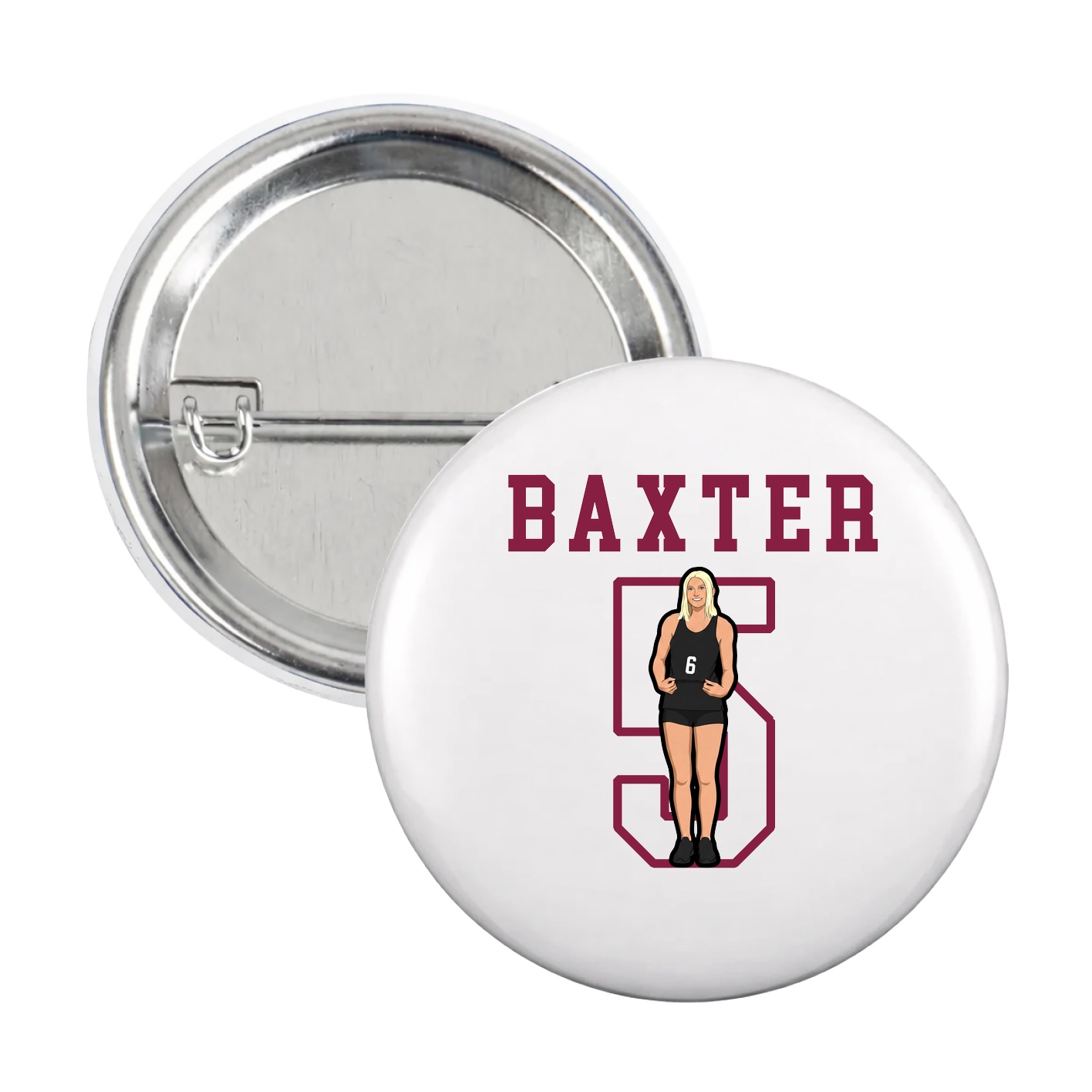 Game Day Button — Shirsey in White