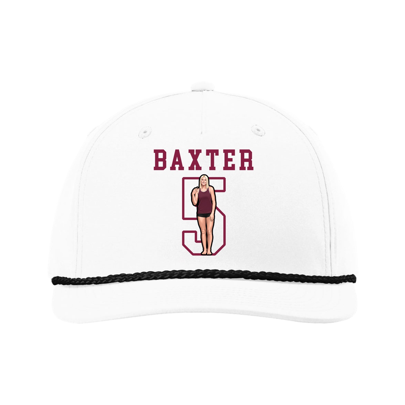 Five-Panel Classic Rope Cap — Shirsey in White