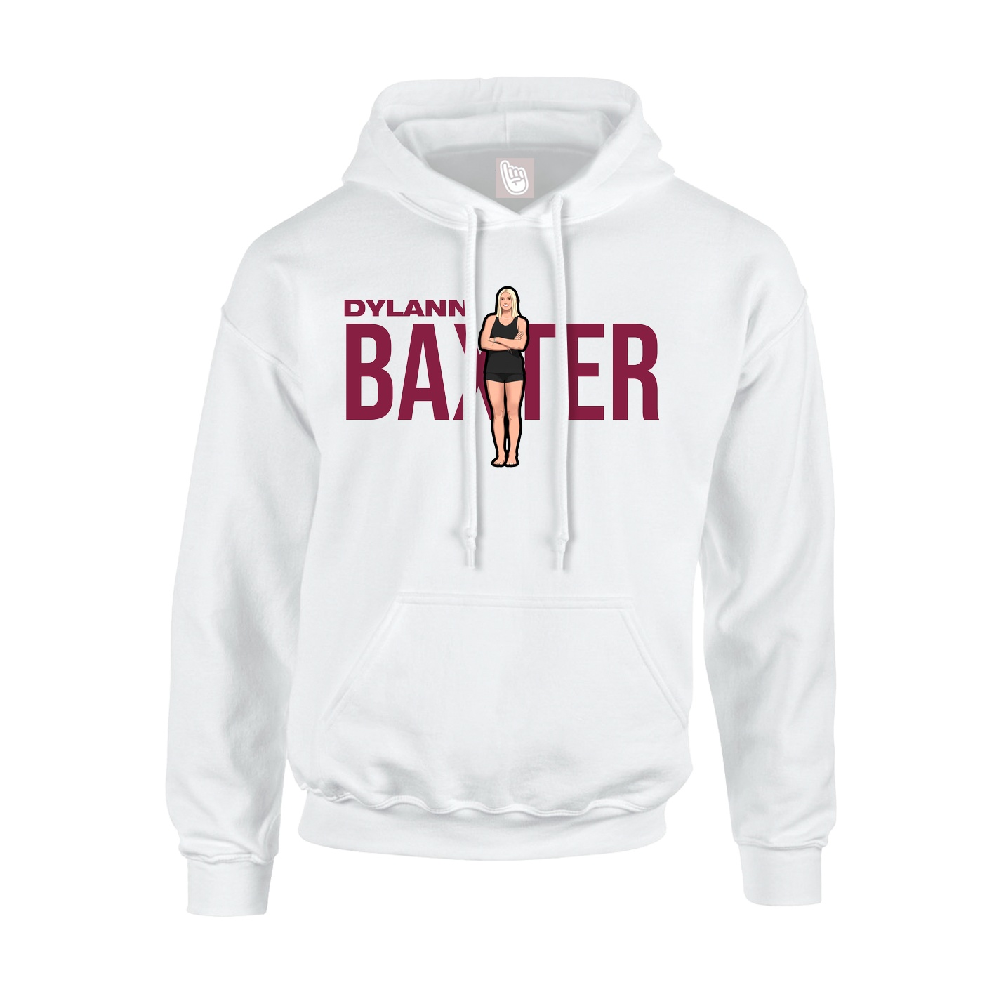 Hoodie — Player Name in White