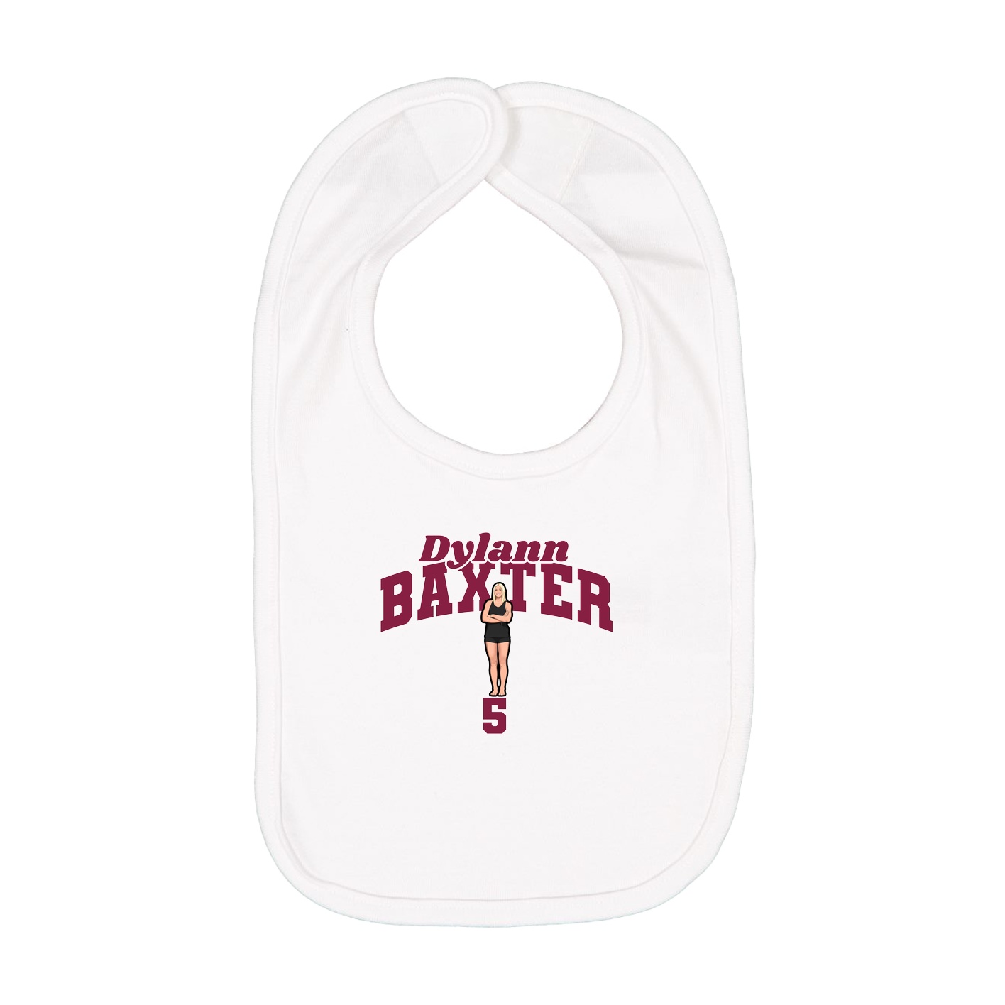 Infant Bib — Signature Arch in White