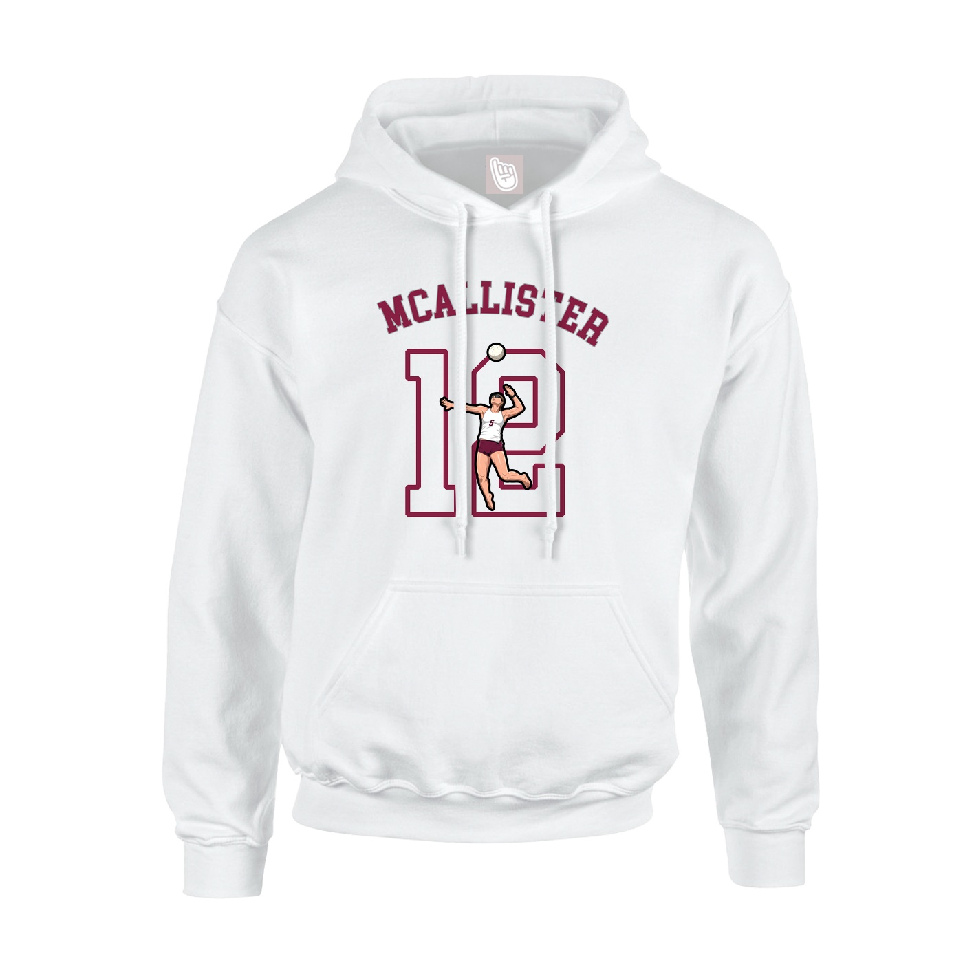 Youth Hoodie — Shirsey Arch in White