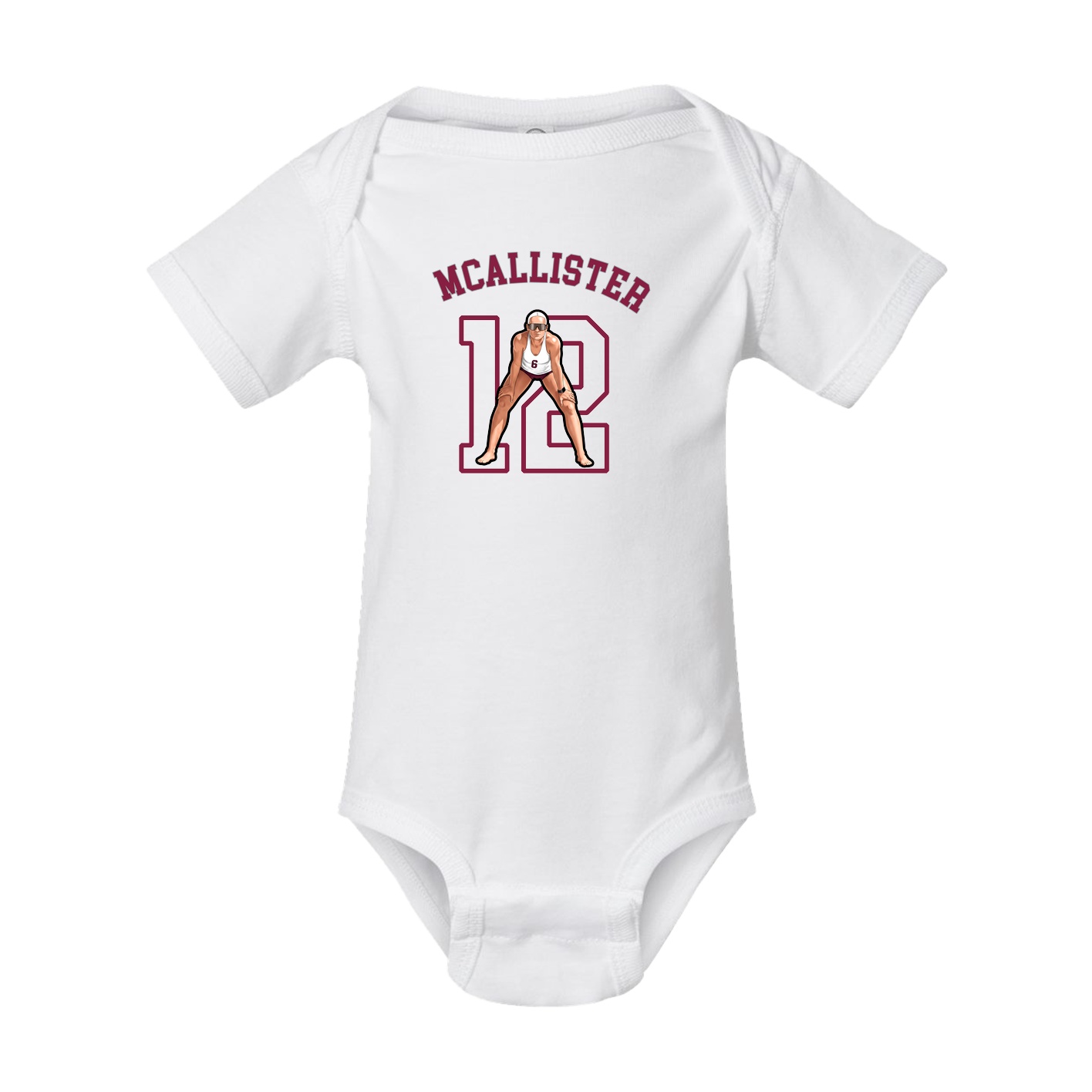 Baby Onesie — Shirsey Arch in White