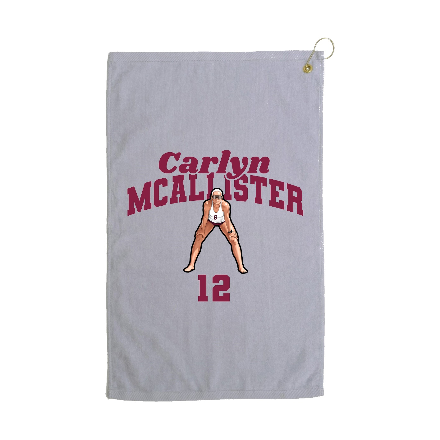 Golf Towel — Signature Arch in Grey