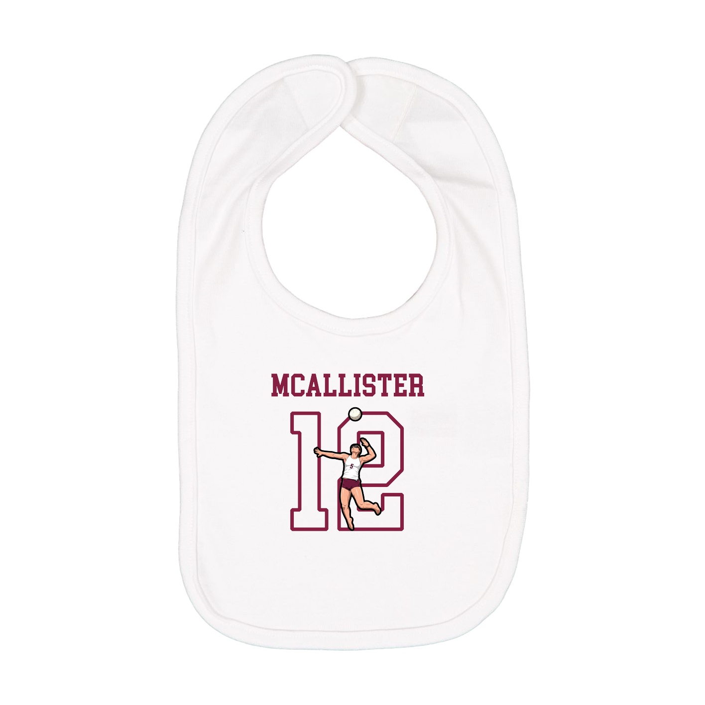 Infant Bib — Shirsey in White