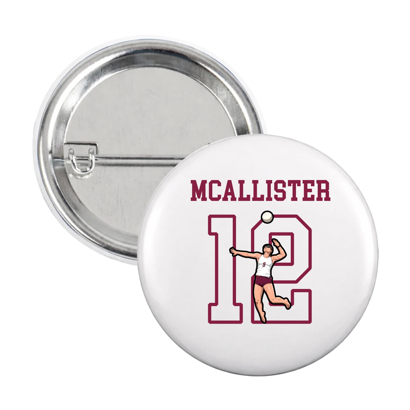 Game Day Button — Shirsey in White