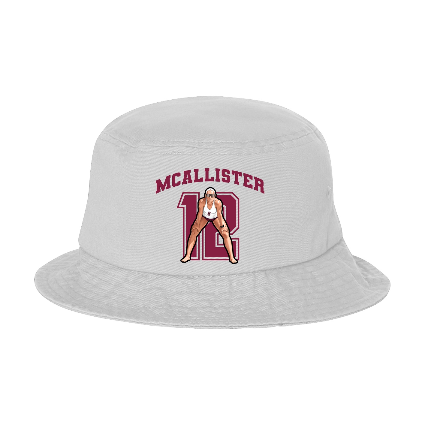 Bucket Cap — Number in White