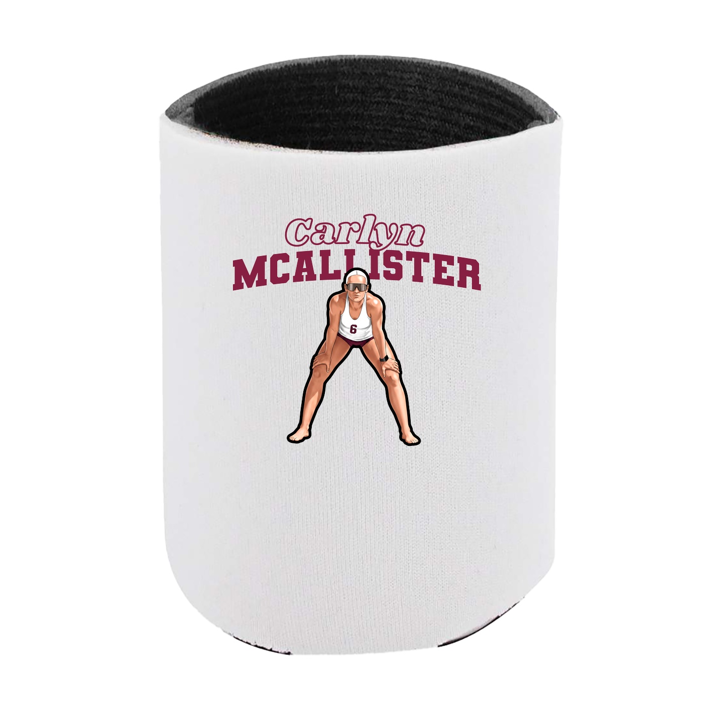 Can Holder — Name Arch in White