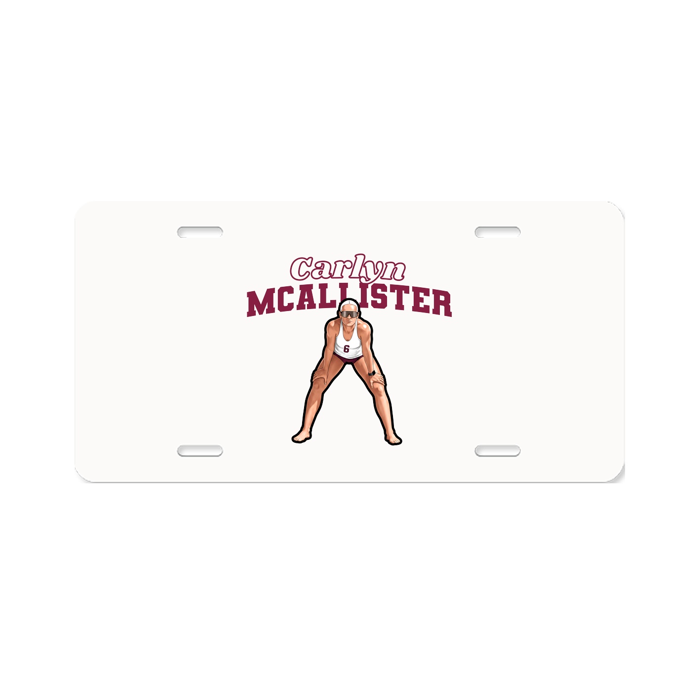 License Plate — Name Arch in Classic