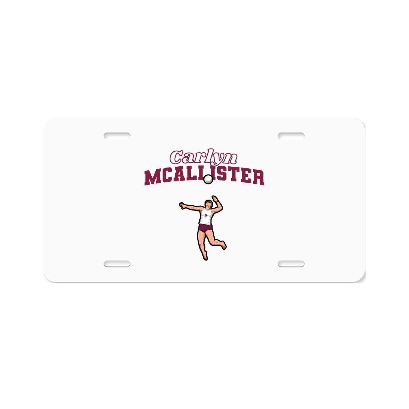 License Plate — Name Arch in Classic