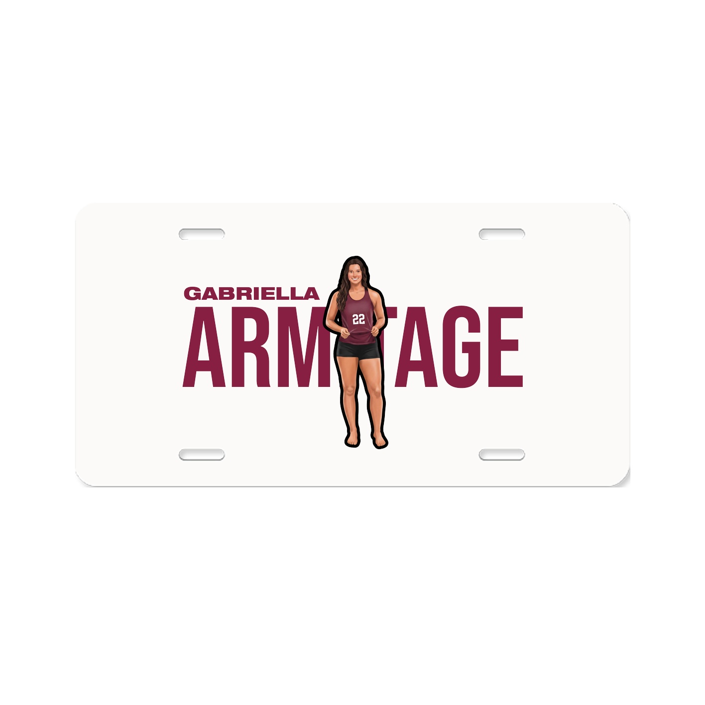 License Plate — Player Name in Classic