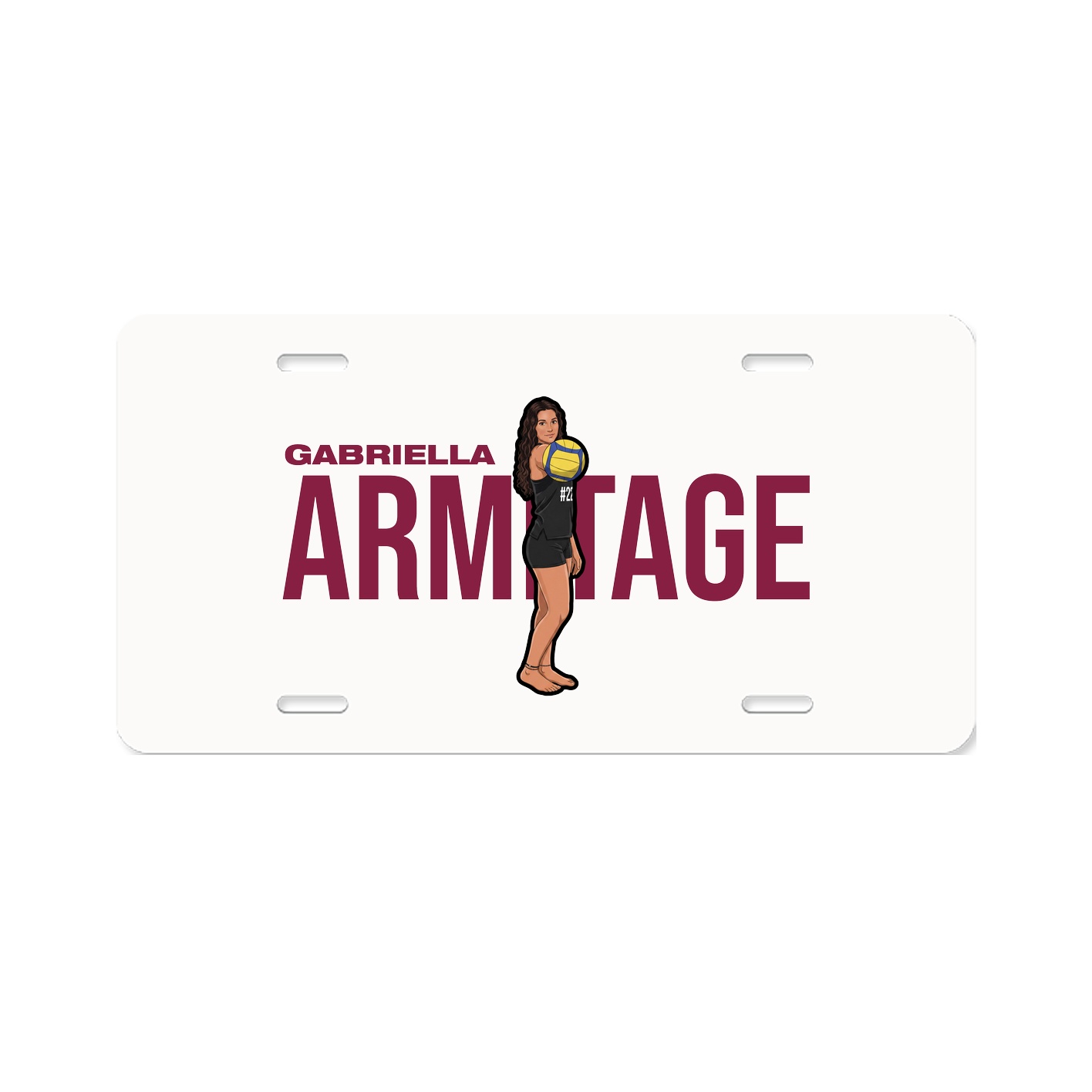 License Plate — Player Name in Classic