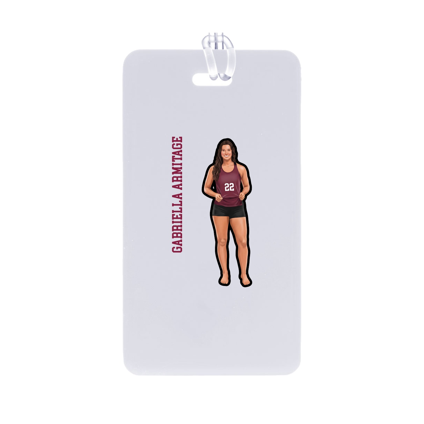 Bag Tag — Name Vertical in Classic