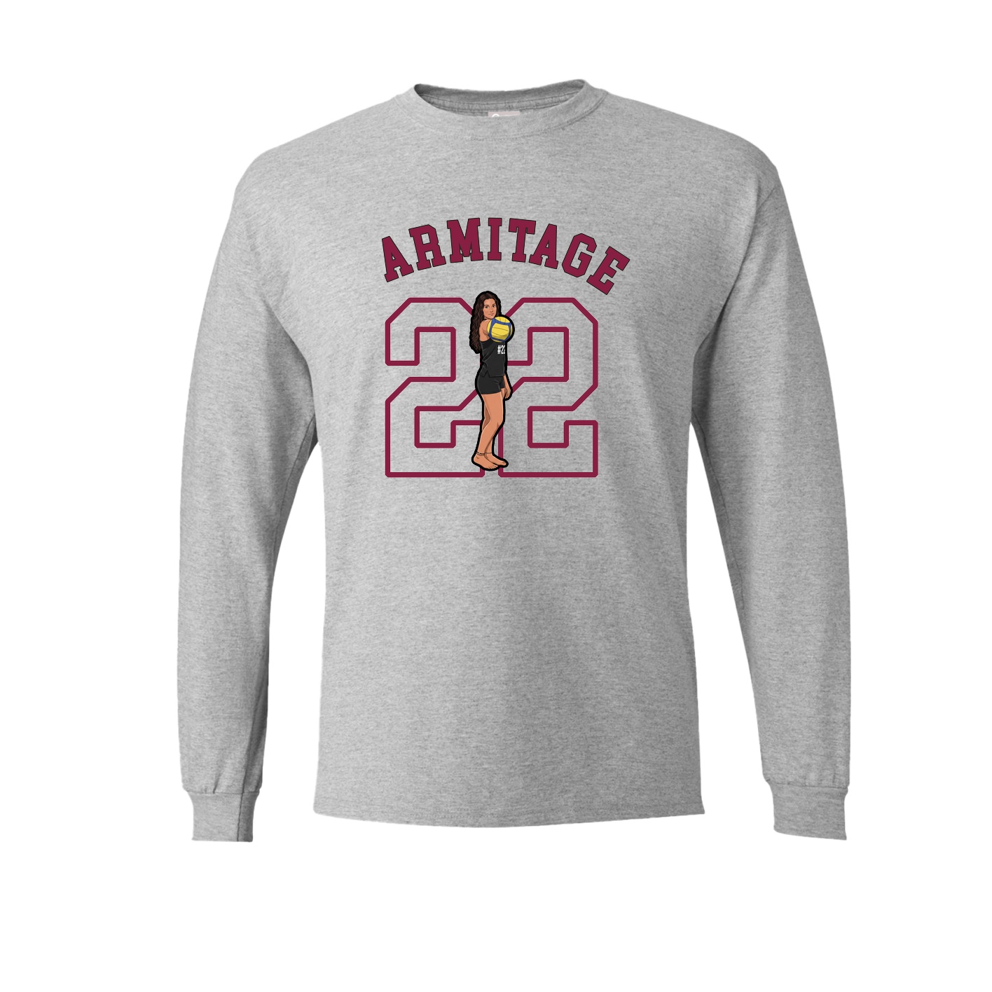Long Sleeve Tee — Shirsey Arch in Grey