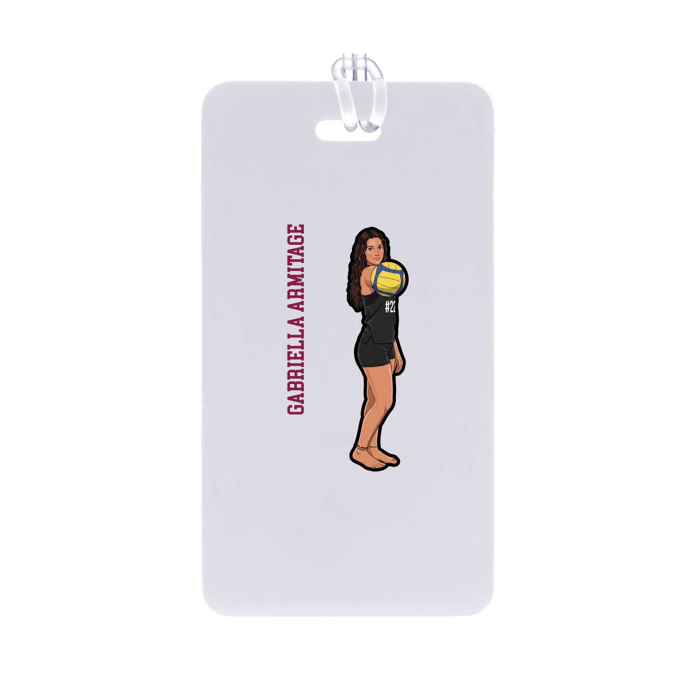 Bag Tag — Name Vertical in Classic