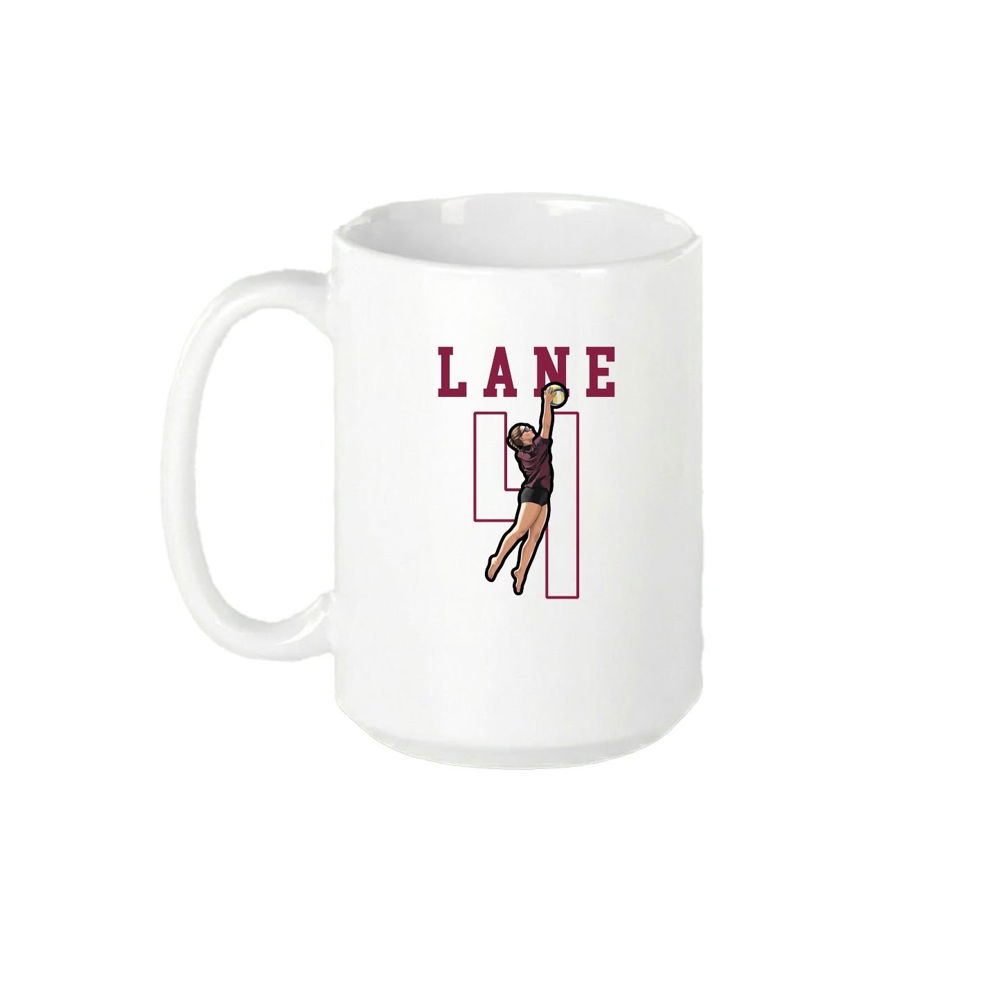 15oz Coffee Mug — Shirsey in White