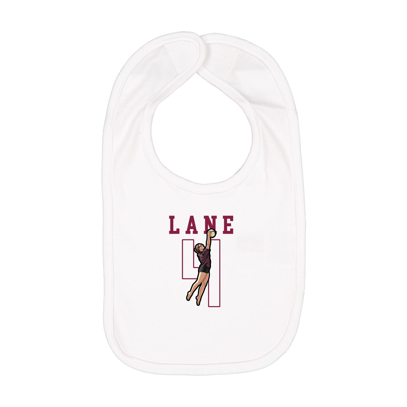 Infant Bib — Shirsey in White