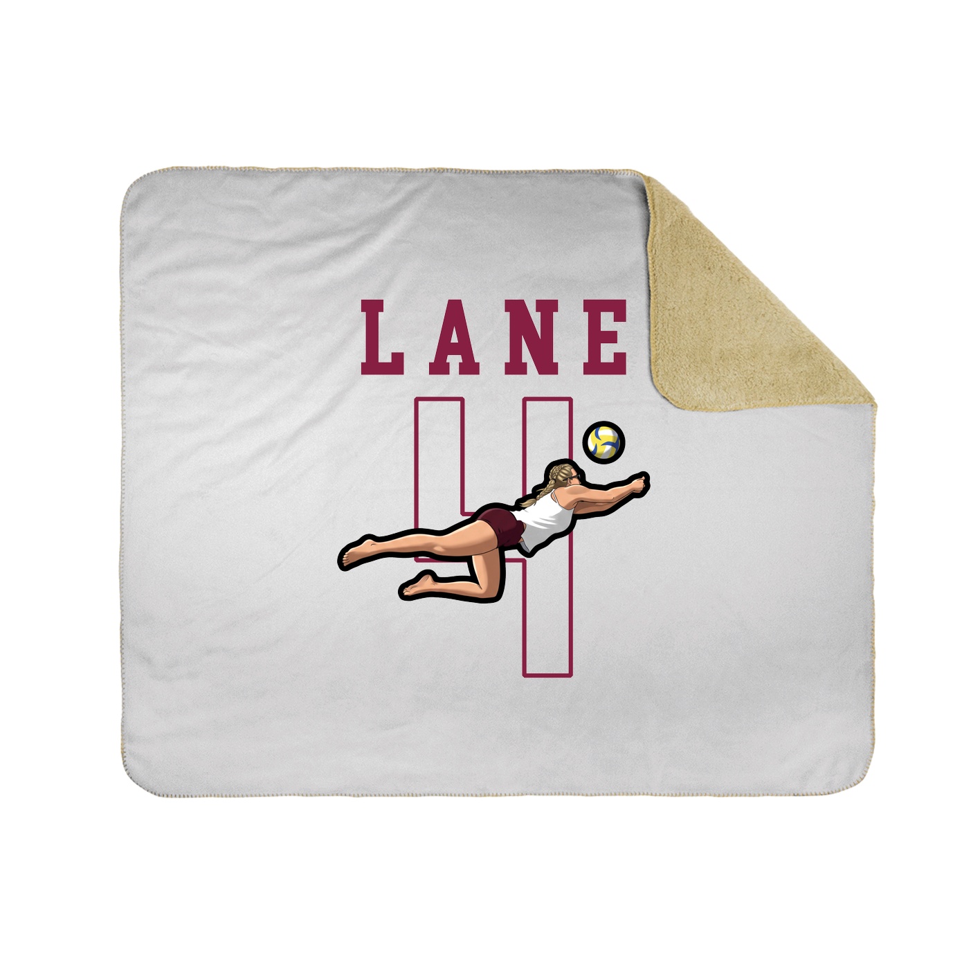 Throw Blanket — Shirsey in White