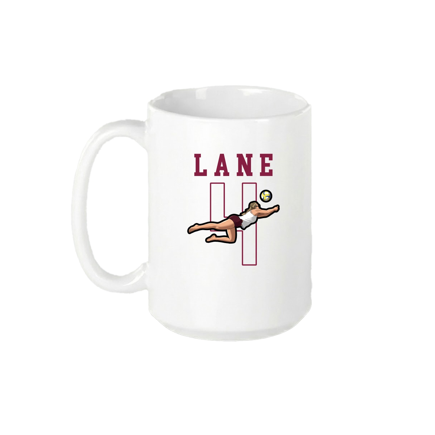 15oz Coffee Mug — Shirsey in White