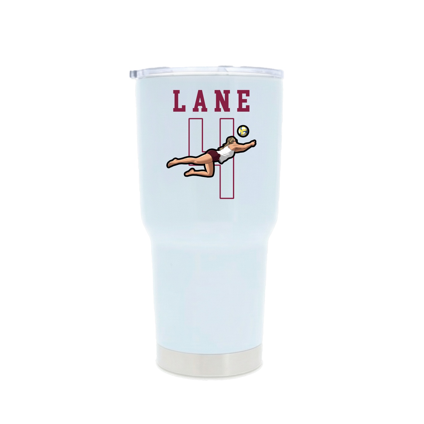 30oz Stainless Steel Tumbler — Shirsey in White